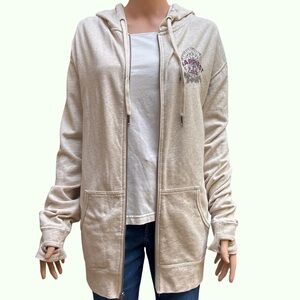 Disney Cream Zipper Hoodie Food & Wine Festival 2019 XXXL